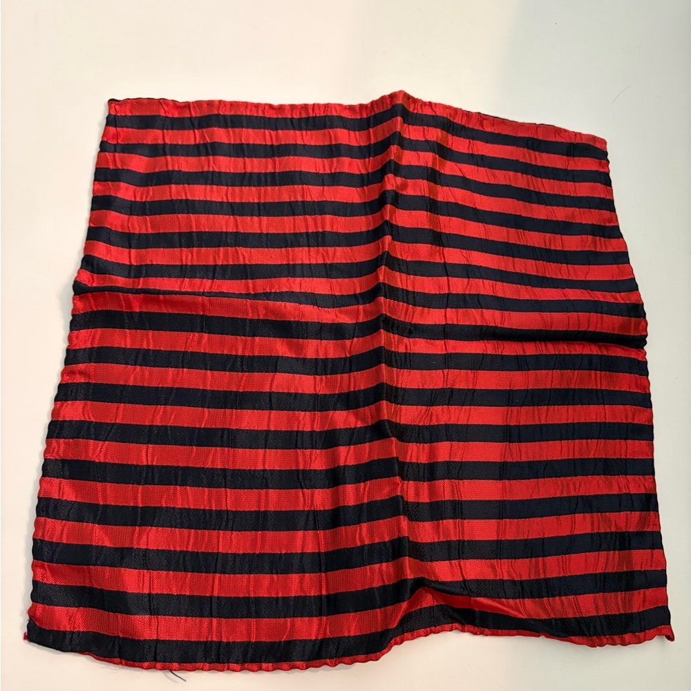 Vintage Silk Pocket Square Huber Team Italy